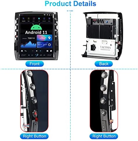 Аукар За Тојота Такома 2005-2015 Нов Андроид 11.0 Автомобил Радио Глава Единица Мултимедијални Стерео Видео Плеер, 12.1 Инчен 8G RAM