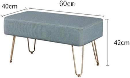 KXDFDC спална соба во кревет Крај стол, столче за промена на чевли, едноставна клупа за набавка, сина софа столица