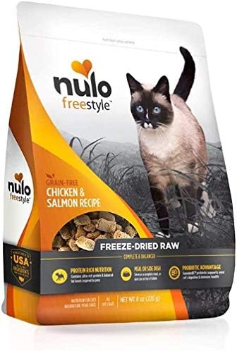 Nulo Freestyle Freeze-сушен сурова, ултра богата храна без житни мачки за сите раси и животни фази со BC30 пробиотик за дигестивен и имунолошки