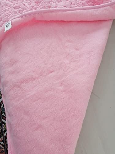 Beе се инсталира розово кадифен бебиња, полиестер материјал, 100 x 150 големина/димензии, новороденчиња, деца, мебел дома текстил
