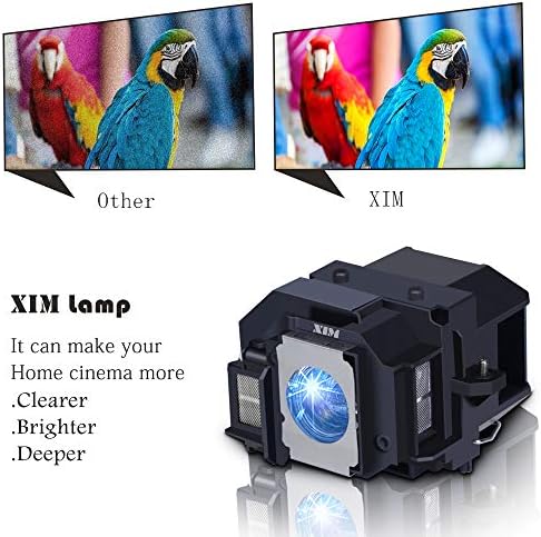 XIM ELPLP78 V13H010L78 Заменски проектор за замена на проекторот компатибилен за Epson VS230, VS330, EX3220, EX6220, EX7220, EB-945, S17,