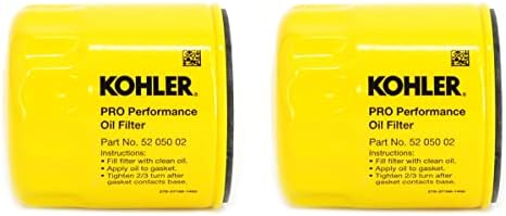 Кохлер 52 050 02 -С Филтер за моторно масло Дополнителен капацитет за CH11 - CH15, CV11 - CV22, M18 - M20, MV16 - MV20 и K582, 2 пакет