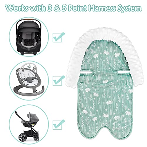 Поддршка на главата на седиштето на новороденчињата за новороденчиња и капакот на седиштето за бебиња за момчиња, меки и удобни,