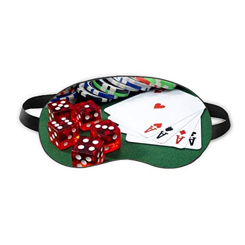 Чип покер коцки коцкање фотографија за спиење очите штит мека ноќно слепило за слепите сенка