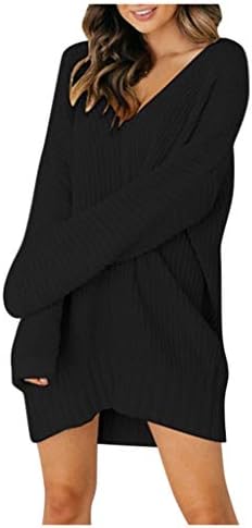 џемпер со долги ракави на Пимелу за жени, долги ракави плетени пуловер со долги ракави врвови со џемпер со пулвер со врат од вратот