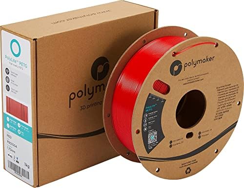 Пакет на филаменс Polymaker Petg, филамент за печатач PETG 3D 1,75мм - полилит PETG филамент 1,75 PETG пакет од 3, црно/бело/црвено