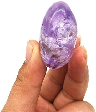 Ertiujg Husong306 1pc Природно чисто чисто аметистичко месечина во форма на кварц кристални камења занаетчиски декор за лекување природни камења