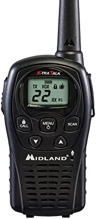 Midland LXT500VP3 22 Канал ФРС Двонасочно радио - до 24 милји опсег Walkie Talkie - Црно