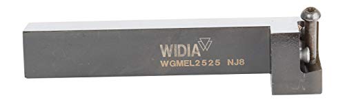 WIDIA WGMEL2525 WMT Модуларен Држач За Алат, Крајна Монтажа, Квадратно Стебло од 25мм, Лева Рака, Должина од 150,25 мм