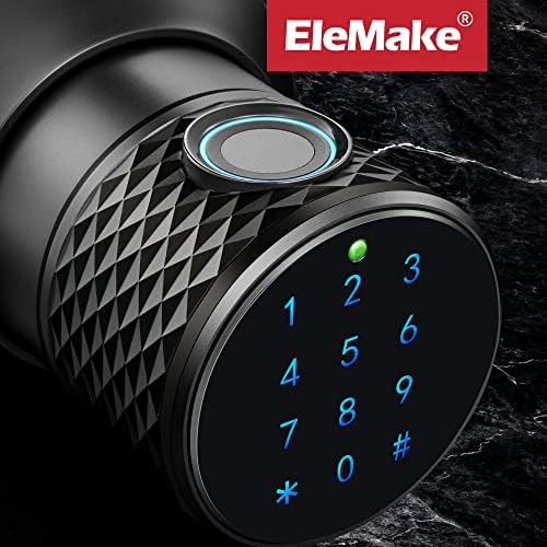 Заклучување на вратата за отпечатоци од паметна заклучување - Копче за врата без клучеви компатибилно со Alexa Smart Life Tuya, Електронски допир на допир на копчето за врат?