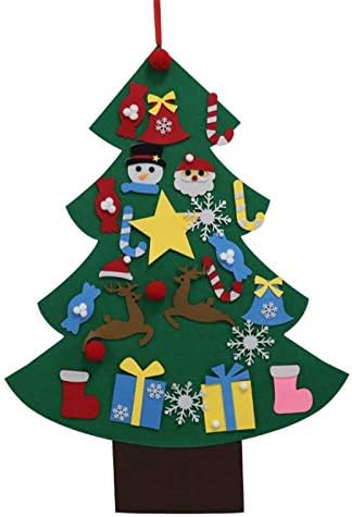 Сам Почувствував Новогодишна Елка Вештачко Дрво Ѕид Виси Орнаменти Божиќна Декорација За Новогодишни Подароци Деца Играчки Дома