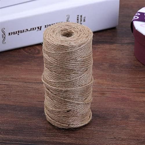 Jinyawei ефтино јаже 100м / ролна ретро природна коноп јаже јута завиткана постелнина јаже конец навој DIY рачно изработена вратоврска