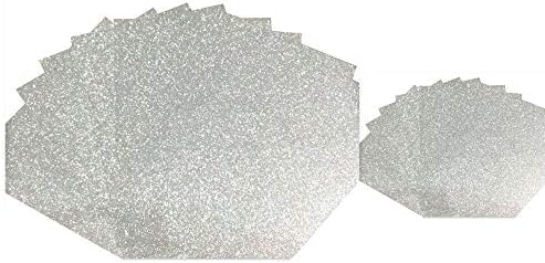 Премиум 20 листови сребрена сјај табла Пенска разновидна боја картонски рефлексивни, сјајни постери од табла 8,5 x 11 инчи 250gsm