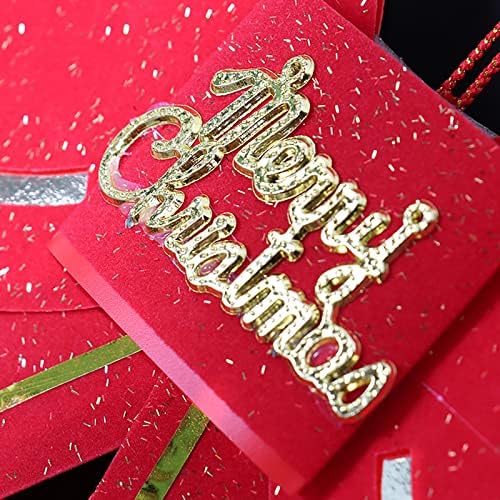 Декорација на новогодишна Елка Црвена Голема Машна Вратоврска 13см Со Преграда За Автомобил Со Приврзок За Ѕвонче