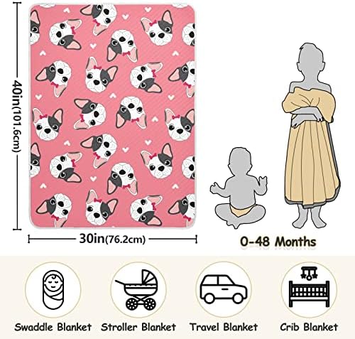 Куче розови бебешки ќебиња за момчиња супер меко топло дете ќебиња за девојки лесна креветче ќебе фрли ќебе за расадник за креветчето новороденче унисекс бебешки ?