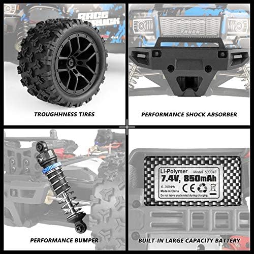 Haiboxing RC автомобили 1/18 Scale 4WD Off-Road Monster камиони со 36+km/h голема брзина, 2,4 GHz далечински управувана електрична