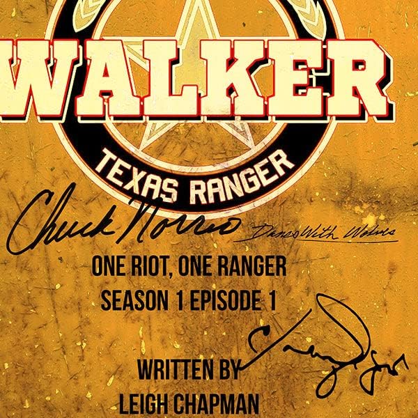 Вокер Тексас Ranger Transcript Limited Signature Edition Studio лиценцирана сопствена рамка