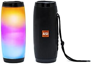 ASI Portable LED Bluetooth безжичен звучник, гласен и чист звук, богат бас, шарени водоотпорни звучници за отворено, затворено, забава, патување,