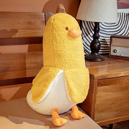 Fyunmgo банана патка плишана перница патка полнета банана перница патка плишана играчка за прегрнување перница за спиење перница