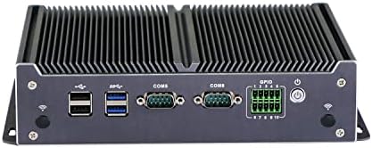 Hunsn Fanless Индустриски Компјутер, IPC, Мини КОМПЈУТЕР, J1900, IX08, 4 x Влез 4 x Излез GPIO, 6 x COM, 2 PIN Феникс, HDMI, VGA,
