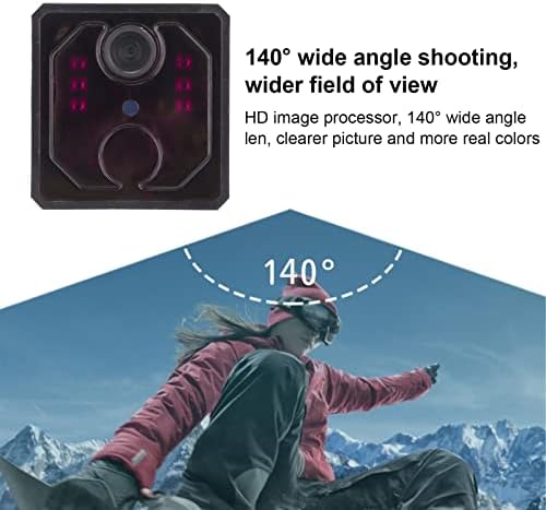 Камера за следење на Qinlorgo HD, ултра чиста 140 степени Преглед на движење Движење S3 2K мини IP камера за безбедност на домот