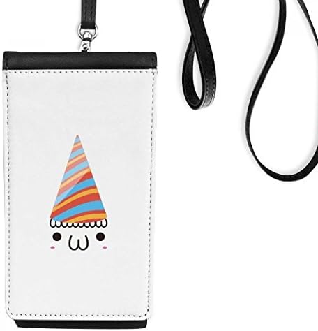 Прекрасна фестивалска фестивалска забава Изразување телефонски паричник чанта што виси мобилна торбичка црн џеб