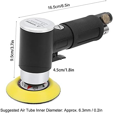 Пневматски воздух сандер, удобна ексцентрична пневматска мелница со висока ефикасност Пневматски сандер за полирање со детали за