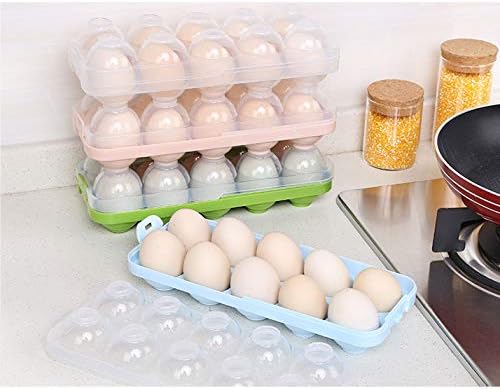 JAMOR 6 решетка за складирање на јајца за складирање на јајца за заштита од јајце, преносен сад за превоз на јајца за кампување пикник суштински