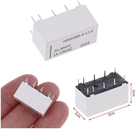 Zaahh 12v Coil Bistable Latching Relation DPDT 30VDC 2A 1A 125VAC HFD2/005-S-L2-D Really Realy