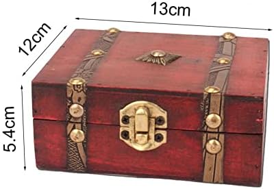 Кутија За Складирање Обетки Од ОРЕВ Домашни Материјали Ретро Дрвена Кутија За Накит Мали Обетки За Куфери Складирање На Кутии
