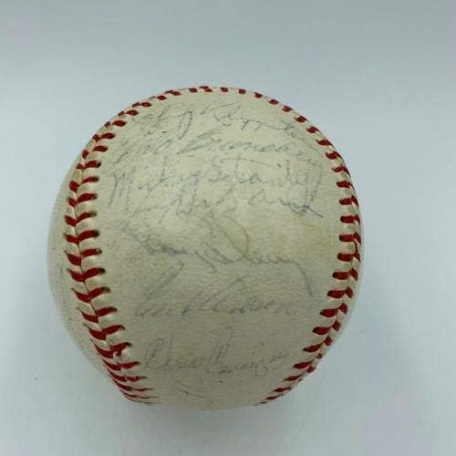 Реткост тимот на Детроит Тигерс од 1967 година потпиша Бејзбол во Американската лига 34 SIGS JSA COA - Автограмирани бејзбол