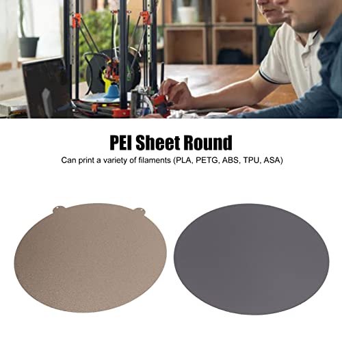 PEI обложена флексибилна платформа за градење на челик и магнетна основа за FLSUN V400 и слични 3Д печатачи - дијаметар од 309мм,