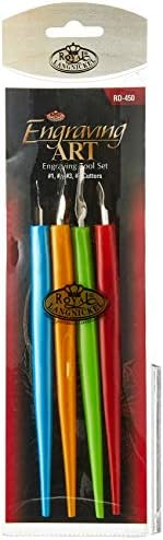 Royal Brush RD-450 4 PIECE Royal & Lang Nickel Graving Foil Set Multicolor