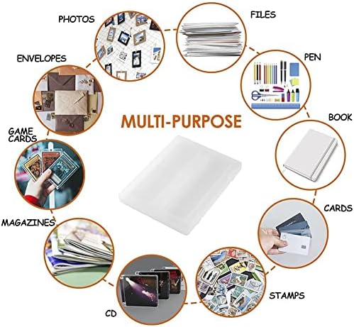 Yuufuu 4 пакет преносен проект за проекти за 8,5 x 11 датотека, кутија за чување хартија за хартија со рачка, држач за контејнери