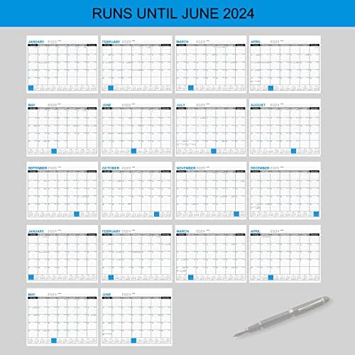 2023 Ѕиден Календар, Календар 2023-2024, 18 Месечни Траења од јануари 2023 до јуни 2024 година, Голем Ѕиден Календар/Календар На