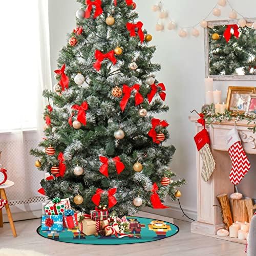 Купдада Оревокршачка играчка ретро елка душеци водоотпорно здолниште на дрво, Божиќ ретро Божиќ дрво штаб