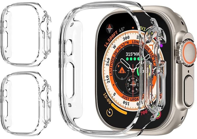 Анканг Случај За Apple Watch Ultra 49mm Хард КОМПЈУТЕР Заштитен Капак Шуплива Рамка Браник Iwatch Серија Ултра49mm Заштитни Случај