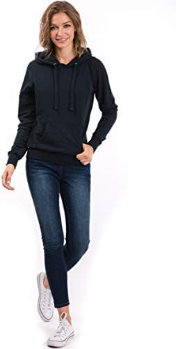 Урбан изглед женски основен лесен истегнување француски тери -пуловер дуксер