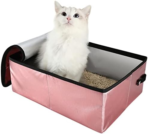 Мачки Отпадоци Преносни Мачки Кутија За Отпадоци Со Капак Преклоплив Водоотпорен Тоалет За Патување Со Големи Димензии На Отворено Миленичиња