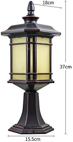 SJYDQ Европски стил на отворено LED светлосен wallиден ламба Градинарска двор Колумна глава ламба вила ламба отворена водоотпорна врата пост