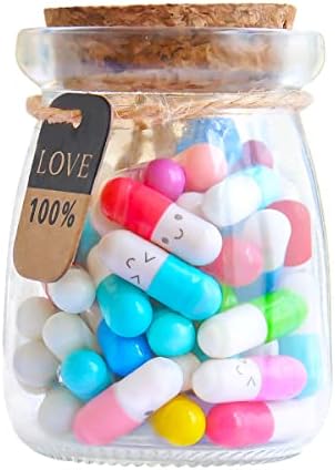 Порака за капсули писма во шише, романтична таблета за капсули за капсули подарок за момче сопруг девојка сопруга пријателка