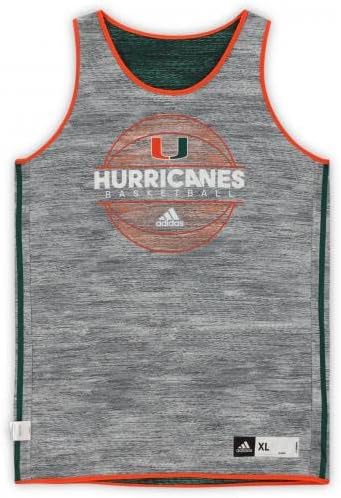 Спортски меморијалии во Мајами Урагани издадени 21 Шумски зелена реверзибилна маичка од програмата за кошарка - Големина XL+2