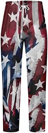 Постелни панталони, директно американски ден на независност 3Д печатени модни креативни обични панталони