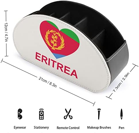 Loveубов Eritrea TV Далечински управувач држач за десктоп организатор за складирање на кутии за козметика