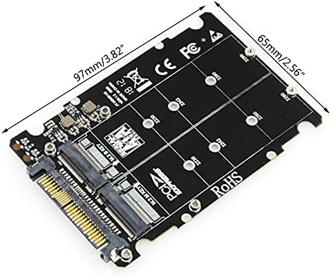 Конектори M.2 SSD до U.2 адаптер 2 во 1 M.2 NVME SATA-BUS SSD на PCI-E U.2 SFF-8639 PCIE M2 ADAPTER CONVERTER за десктоп QXNF-