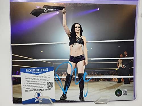 Пејџ потпиша 8х10 фотографија WWE WWF Superstar Diva Aew Saraya Beckett