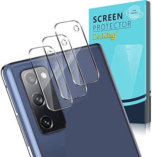Зекинг [3 пакет] Компактна за Samsung Galaxy S20 Fe 5G/Galaxy S20 Fe 5G UW Заштитник на леќите за леќи со камера, калено стакло,