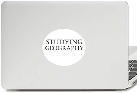 Кратка фраза Проучување на географија винил амблем графички лаптоп лаптоп лаптоп