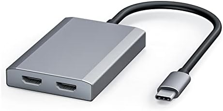 WJESOG Thunderbolt 3 До Двојна HDMI Адаптер 4k Резолуција, Поддржува MST SST Режим И На Windows И Mac Os Системи(Поддршка M1 Chip Compute)