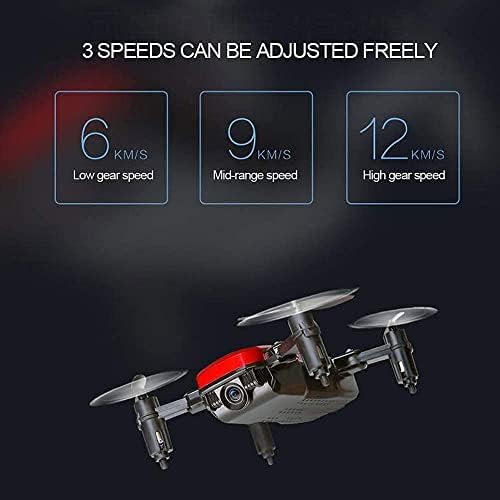 Rfzhanz RC мини дрон за деца и возрасни RC Quadcopter со 2 милиони HD камера 360 ° Flip, режим без глава 3 Брзини прилагодени и 3 батерии